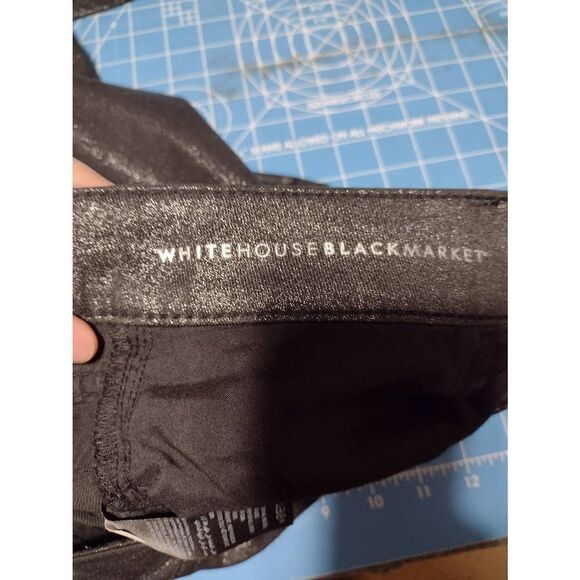 WHBM White House Black Market Size O Mid Rise Skinny Jean Shimmer - Picture 6 of 6